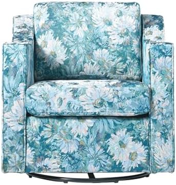 Swivel Accent Chair, Fabric Armchair by UIXE
