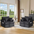 VINGL 39.2" Wide 360° Swivel Accent Armchairs by VINGLI