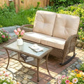 MEETWARM Outdoor Double Rocking Chair by MEETWARM