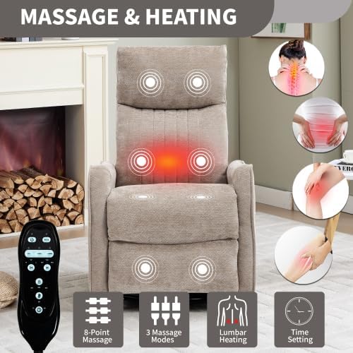 Manual Swivel Rocker Recliner Chair - Image 3