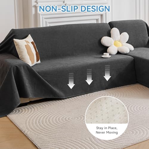 100% Waterproof Sectional Couch Covers, 2 Pieces L Shaped Sofa Cover - Image 5