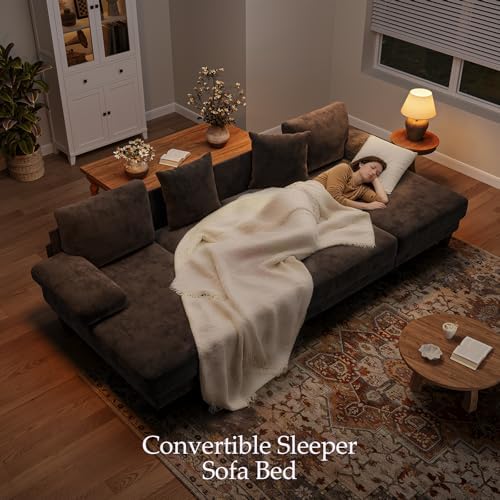 Txtin's Sleeper Sofa with Pull Out Couch Bed | 112 Inch Couches - Image 2