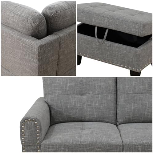 L Shaped Couches for Living Room, Sectional Couch Living Room Furniture - Image 5