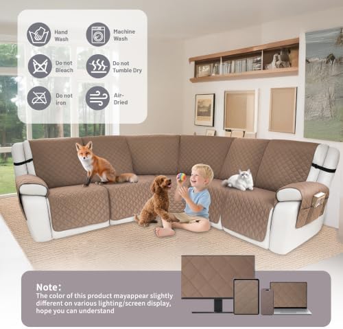 Waterproof Sectional Reclining Couch Covers L Shaped Recliner Sectional Sofa - Image 7