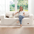 ZurNesfure Sofa Couch 3-Seater Boneless Sofa by ZurNesfure