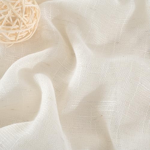 YoungsTex Natural Linen Curtains 48 Inches Long - Image 4