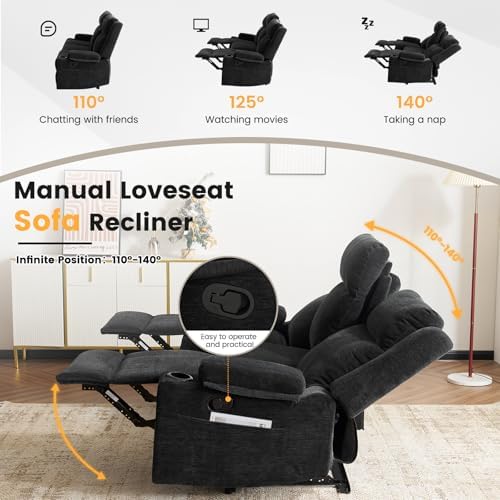 Loveseat Recliner Sofa, RV Loveseat Reclining Couch - Image 3