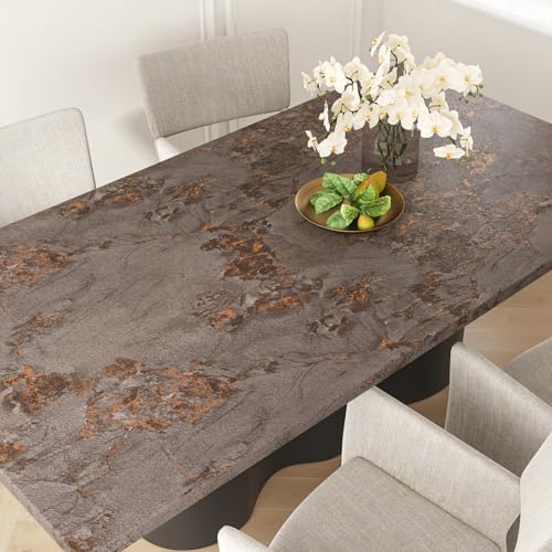 VEELIKE Thick Metallic Brown Marble Contact Paper - Image 5