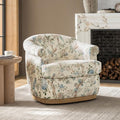 HULALA HOME Swivel Barrel Chair by HULALAHOME