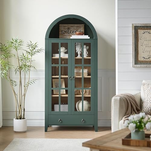RowyPoey 71" Tall Arched Cabinet Bookshelf by RowyPoey