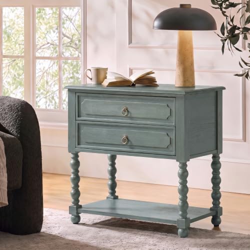 HULALA HOME Farmhouse Accent End Table by HULALAHOME