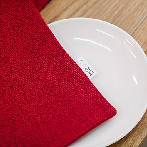Soft Caddice Faux Linen 2 Side Table Runner, eco-Friendly Fabric Handcrafted - Image 6