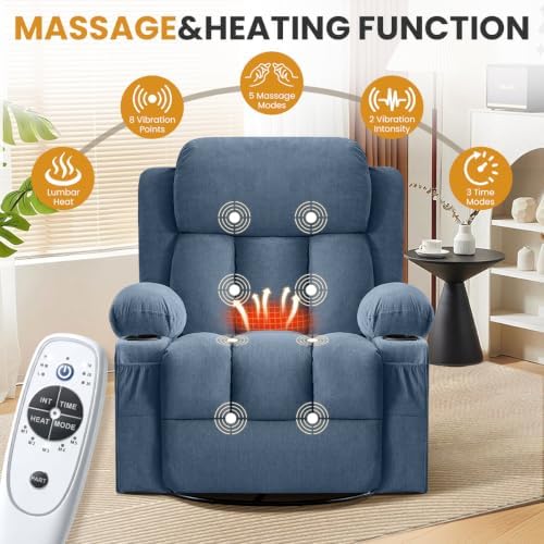 Swivel Rocker Recliner Chair - Image 3