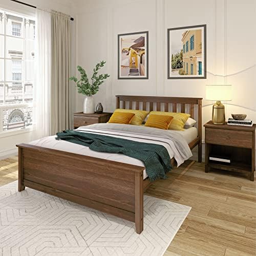 Plank+Beam Solid Wood Full Bed Frame, Platform Bed by PlankBeam