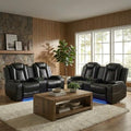 Power Reclining Leather Sofa Set – 2-Piece Home Theater Seating by DaydoSempli