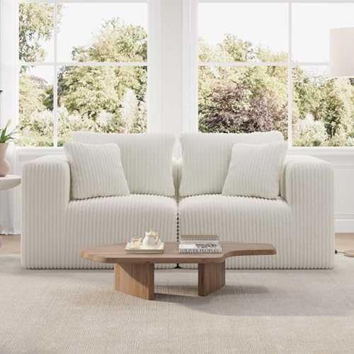 Novilla 70.8" Modular Loveseat Sofa, Small Space Sectional Couch, Modern Cloud by Novilla