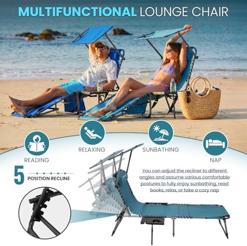 FUNDANGO 400lbs Heavy Duty Tanning Chair - Image 5
