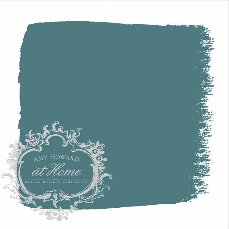 AMY HOWARD AT HOME Chalk-Based One Step Paint for Furniture, Cabinetry, Decor, Finish, and More | No Stripping, Sanding, or Priming | Dark Base | 16 Ounce | Aston Manor