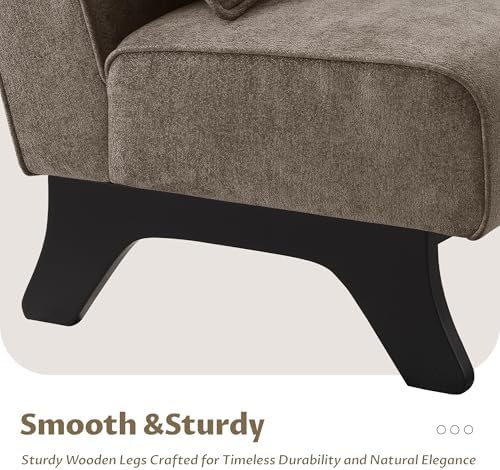 Armless Accent Chairs Set of 2 Upholstered Living Room Side Chairs - Image 4