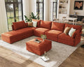 ABCASA 134.6" Oversized Modular Sectional Sofa, Large 7 Seater L Shaped Couch by ABCASA