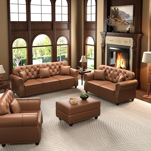 KEIKI 3-Piece Chesterfield Sofa Set by KEIKI