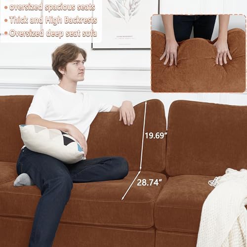 EASE MOOSE Sectional Modular Sofa, Oversized L Shape Sectional Couch Wide Deep - Image 5