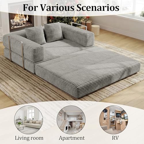 BSHOMGI 4 in 1 Convertible Sofas Boneless Couches - Image 5