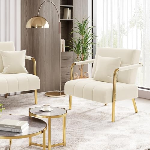 Yaheetech 30" Accent Chair Velvet Armchair - Image 2