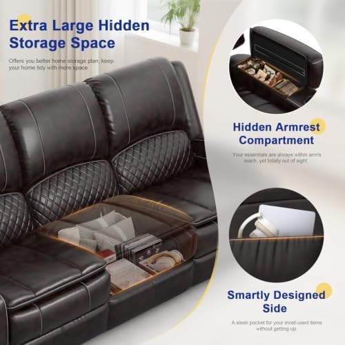3 Seater Reclining Sofa, Sofa Recliner - Image 4