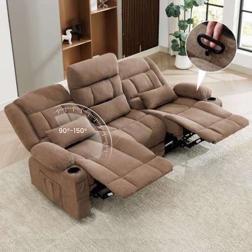 MAHOMICO Reclining Sofa with Cup Holders - Image 6