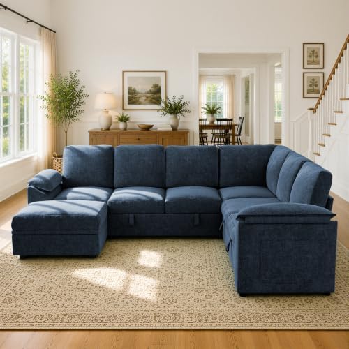 Xbrigh 108 inch Modular Sectional Sleeper Sofa - Image 2