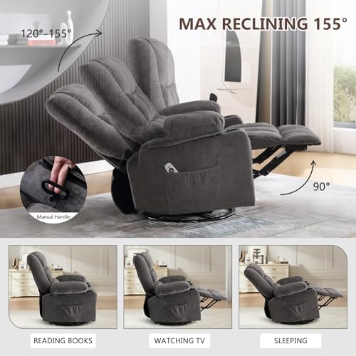 Swivel Rocker Recliner Chair - Image 4