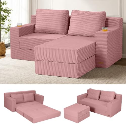 COMAX Futon Sofa Bed, Convertible Sofa Bed, Folding Boneless Couches by COMAX