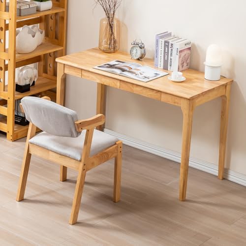 Solid Wood Desk, Gaming Study Home Office Desks - Image 4