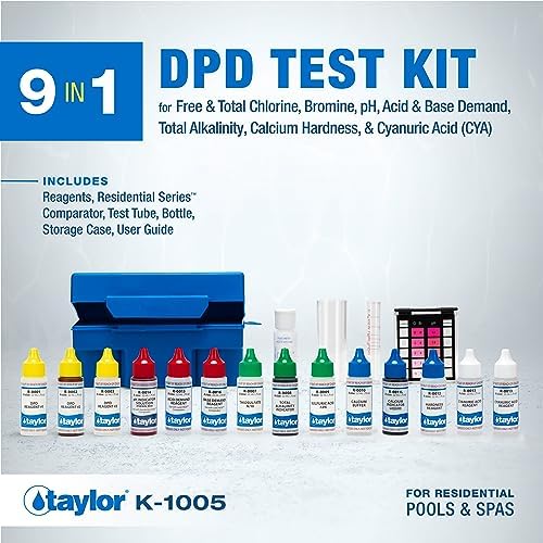 Taylor Technologies K-1005 DPD, 9-in-1 Pool Test Kit - Image 2