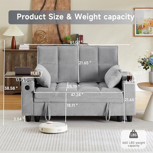 hansones 61" Loveseat Sofa - Image 2