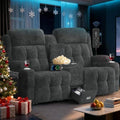 RV Loveseat Recliner Sofa, Home Theater Seating by TOMOSLTER