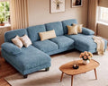 Furniwell U-Shaped Convertible Sectional Sofa Couch by WellFurnitureHomeLifeWell