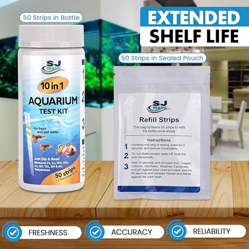 10 in 1 - Aquarium Test Strips | 100 Fast & Accurate Strips | Fish Tank - Image 4