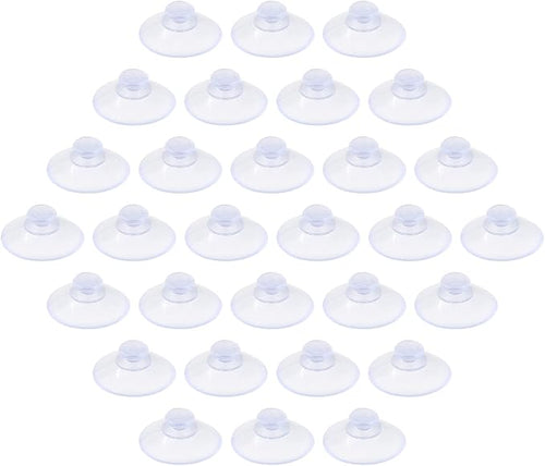 30 Pack Glass Table Suction Cups - 20mm Rubber Suckers Without Hooks by Qjaiune