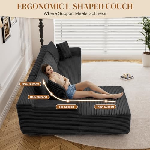96" Boneless Cloud Sectional Couches - Image 6