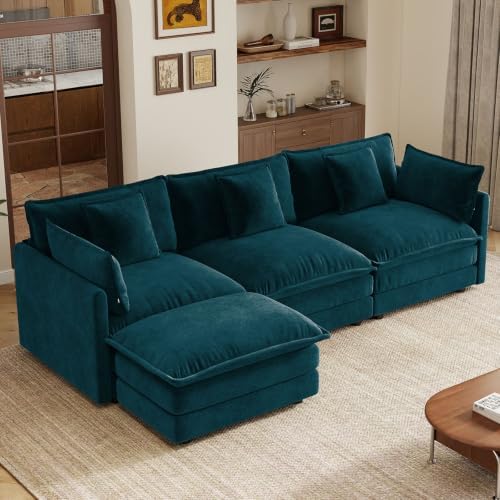 103" Modular Sectional Sofa, 4 Seater Deep Seat Cloud Couch by VEPXXP