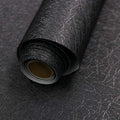 Black Silk Wallpaper Embossed Self Adhesive Peel and Stick Contact Paper by Abyssaly