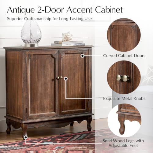 Antique Solid Wood Sideboard - Image 5