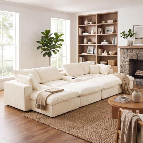 167.5" Oversized Boneless Sleeper Couch by fanzutuz