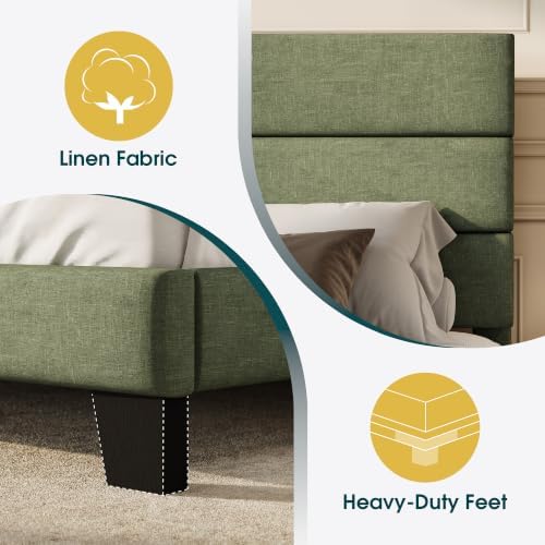 WEEWAY Twin Size Fabric Bed Frame - Image 5