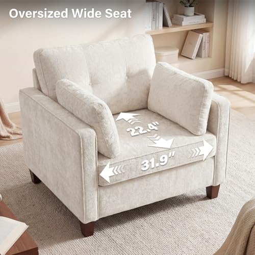 Luxury Oversized Accent Reading Armchair Set of 2 - Image 6
