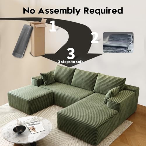 Settab 95" Boneless Couch Modular Sectional Sofa - Image 5