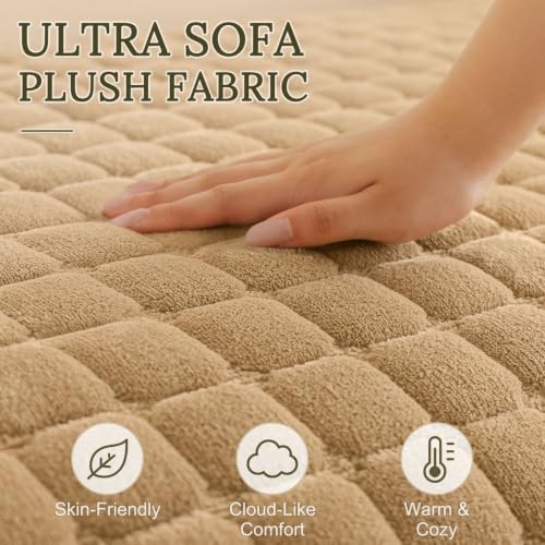 Smiry Velvet Couch Cover for Dogs, Non Slip Soft Sofa Protector for Pets - Image 4