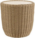 CHITA Wicker Outdoor Side Table, Rattan End Table by Unknown